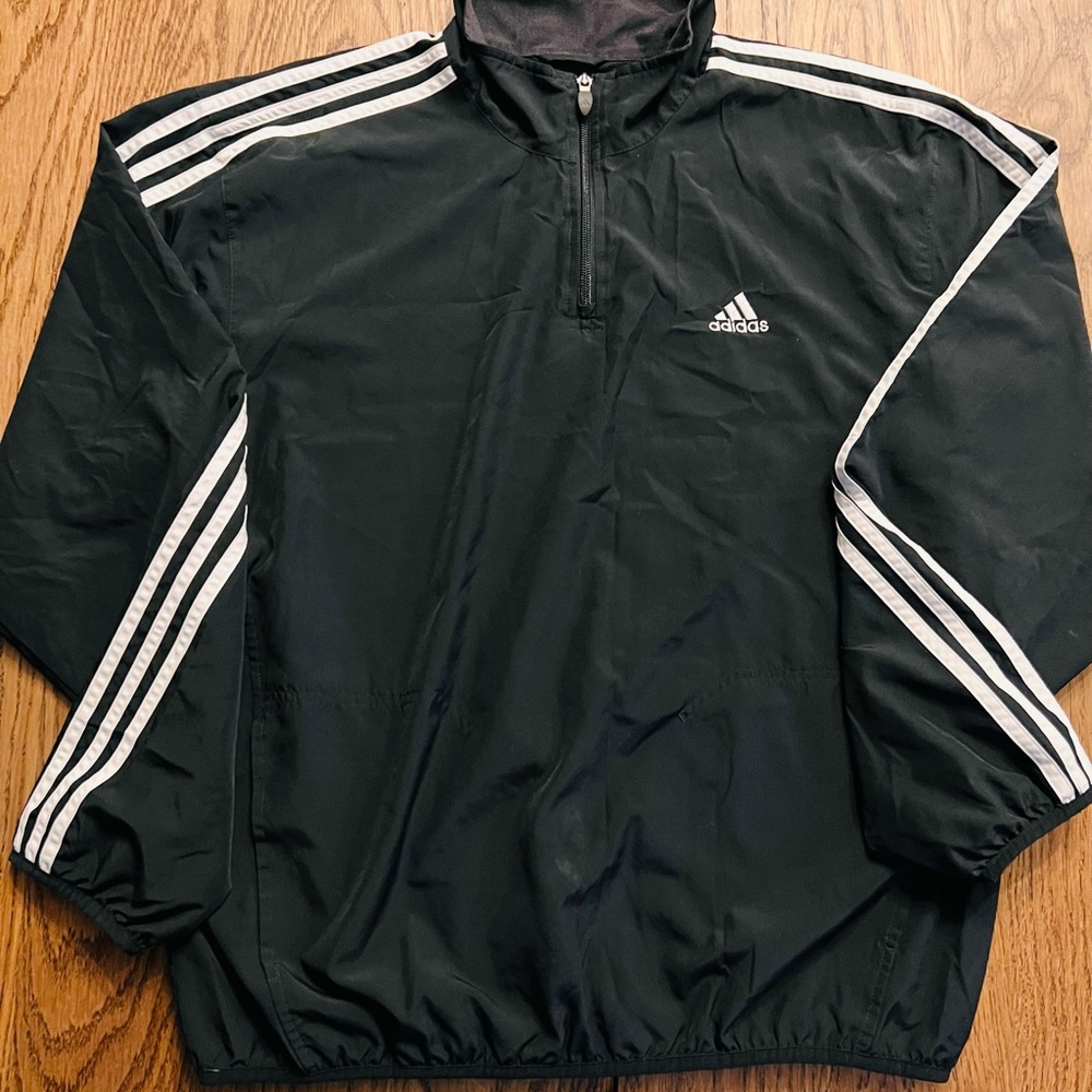 Adidas 1/4 zip jacket Black